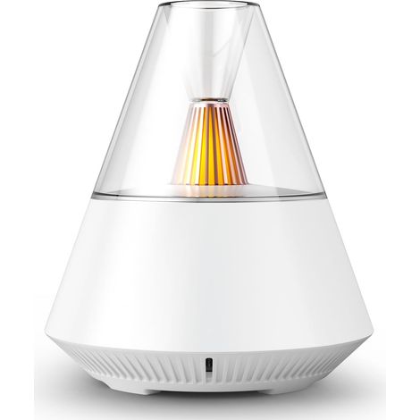 Diffuseur d'huiles essentielles, diffuseur d'aromathérapie pour la maison, le bureau et le salon, alimenté par USB, capacité de 150 ml, blanc (1/5)