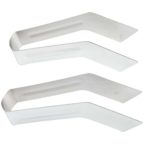 Juego de dos pinzas de acero inoxidable para deshierbar, aptas para uso en interiores y exteriores, color plata, tamaño pequeño. (1/5)