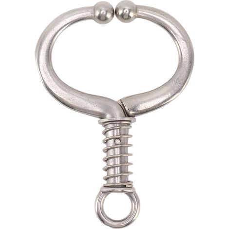 Anneau de nez pour bovin en acier inoxydable durable, sphérique, pince de traction pour ferme domestique HL Q4D (1/5)
