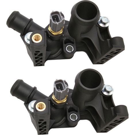 Due alloggiamenti per termostato per il sistema di raffreddamento dei modelli Ford Fiesta/Focus dal 2012 al 2016, codice 7M5G-8K556-AC. (1/4)