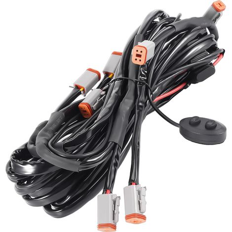 LED Light Wiring Harness For maXpeedingrods Crosshair 5" DRL 360W Touch Switch (1/5)