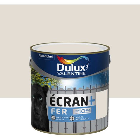 Peinture Ecran Fer Brillant 2l Blanc Crème - Dulux Valentine (1/3)