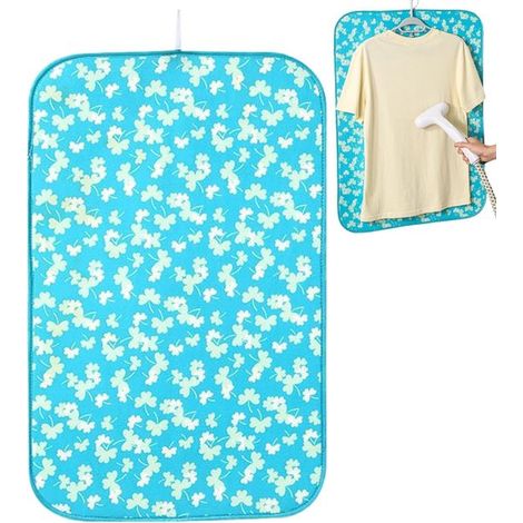 Alfombrilla de planchar, Tabla de planchar, Paño protector resistente al calor para planchar, Mini tabla de planchar, 6080cm, Azul, Algodón (1/5)
