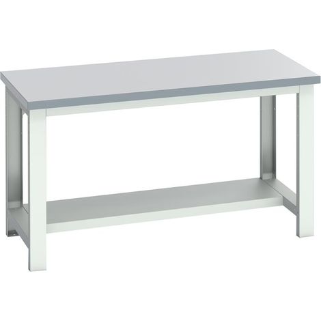 Bott 41003654.16V Cubio Bench with Half Shelf, ESD Laminate Clad Top 1500 x 750mm