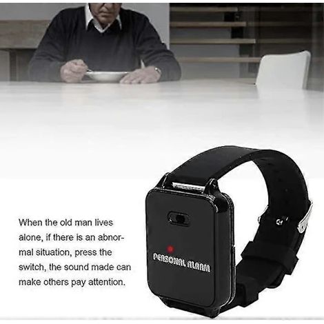 Filiyano-/EA/Alarme d'urgence personnelle, bracelet d'alarme pour la course en extérieur, alarme personnelle avec lumière clignotante pour enfants et