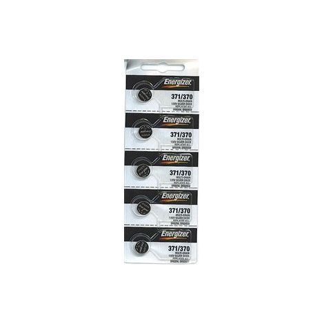 Energizer Batteries 371/370 (SR920W SR920SW) Silver Oxide Watch Battery. On Tear Strip, Lot de 5