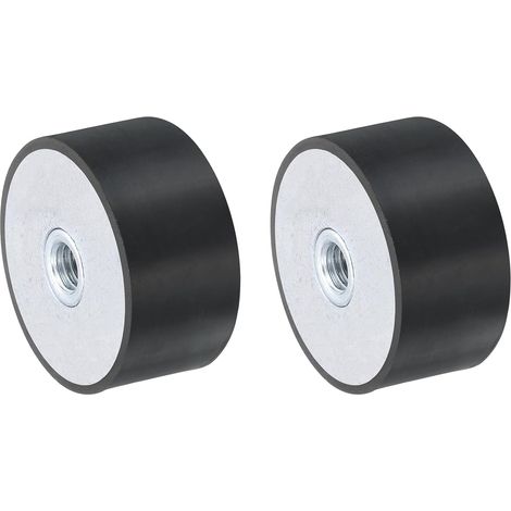 2Pcs 40 x 20mm Filetage M8 Femelle Silentblocs en Caoutchouc, Isolateurs de Vibrations, Remplace les Tampons Anti-Vibrations Bloc de Base (1/5)