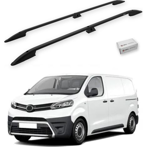 TURTLE kompatibel mit Toyota Proace (Mk2) 2013-2016 / Kurze Version Dachreling Crown Schwarz (1/5)