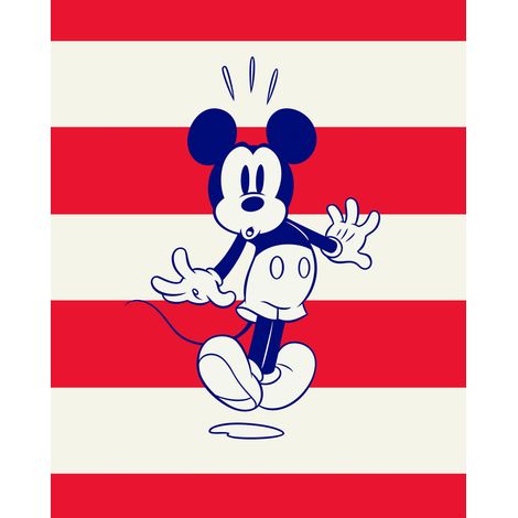 Papier peint panoramique classique Mickey Vibrant (1/4)