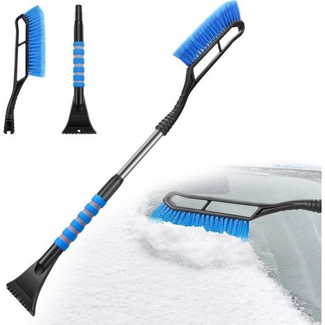 Brush to snow and scraper to glace for windshield of car Accessory outdoor automobile indispensable, gadget months for car Scraper to snow universal detachable Blue (1/5)