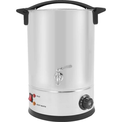 Fondoir à cire, Chauffage efficace, Acier inoxydable durable, Argent (1/2)