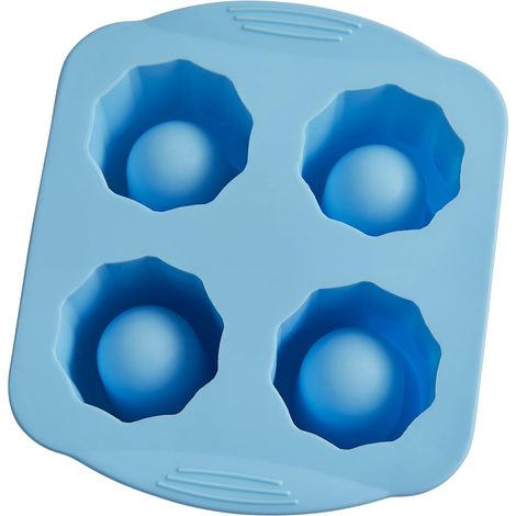 4 Moule à glaçons,Silicone alimentaire,Gobelets ronds 5x3,3 cm,Réutilisable,Lave-vaisselle,Soirée,Fête,Cadeau (1/5)