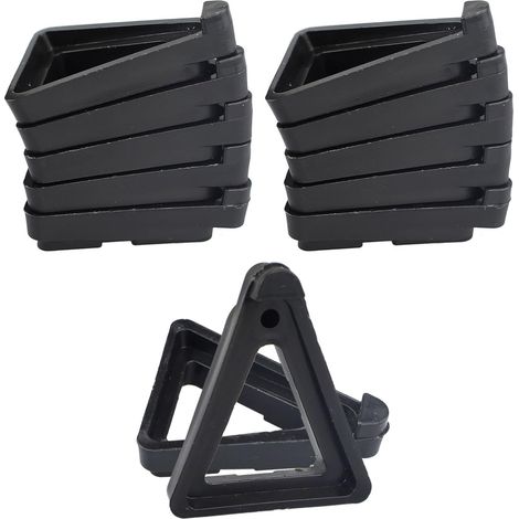 Filiyano-Lot de 24 supports de pots invisibles triangulaires pour plantes, adaptés à la terre cuite, pour petits et grands pots d'intérieur et (1/4)