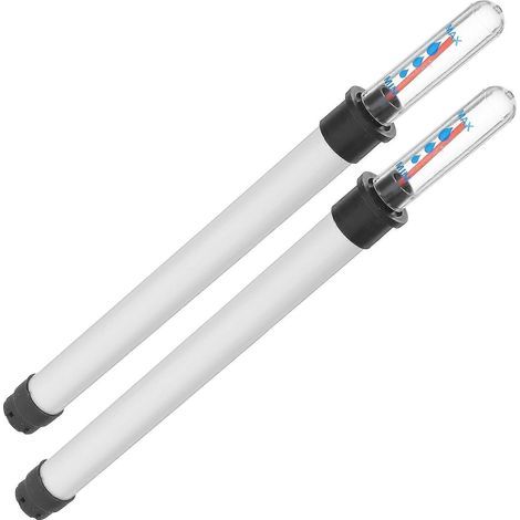 Set mit 2 Wasserstandsanzeigern für Zimmer- und Gartenpflanzen – 22,80 x 2,00 x 2,00 cm – Weiß (1/3)