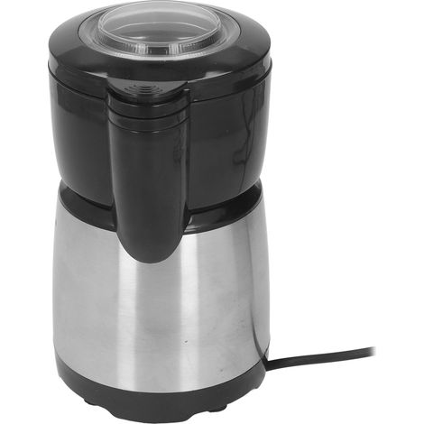 Elektrische Kaffeemühle zum Mahlen von Bohnen und Gewürzen, Edelstahlklingen, 200 W, EU-Stecker 220 V (1/5)