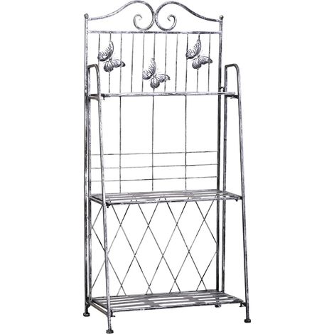 plant shelf easycomfort faltbar Metall 3 Regale