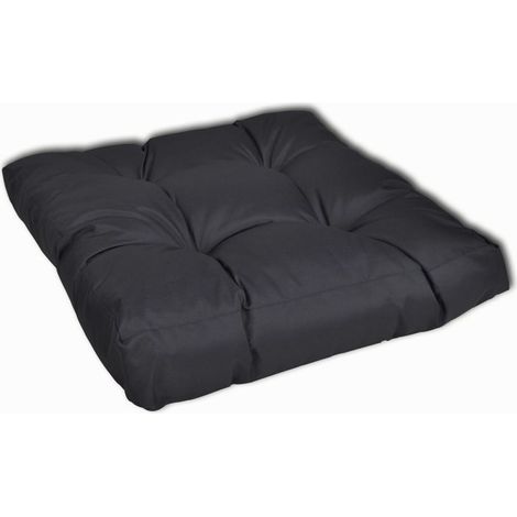 Coussin rembourré de chaise intérieur ou extérieur 50x50x10 cm gris DEC021346 (1/3)
