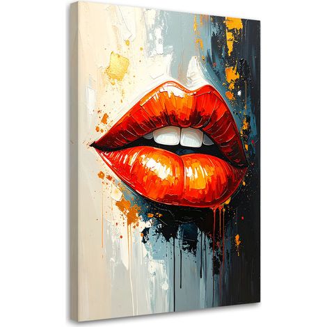 Quadro su tela, Bocca rossa - 40x60 (1/2)