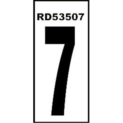 Adhésif Normaluz numéro 7 4,6x14 PVC Glasspack 0,4 RD53507