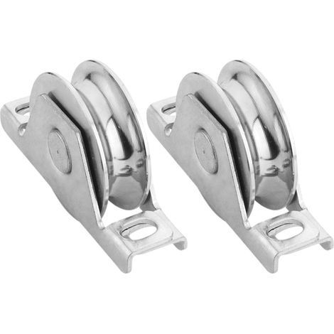 Roue de portail coulissant à encaster diamètre Ø 80mm- gorge 16mm- acier- charge 655kg (1/3)