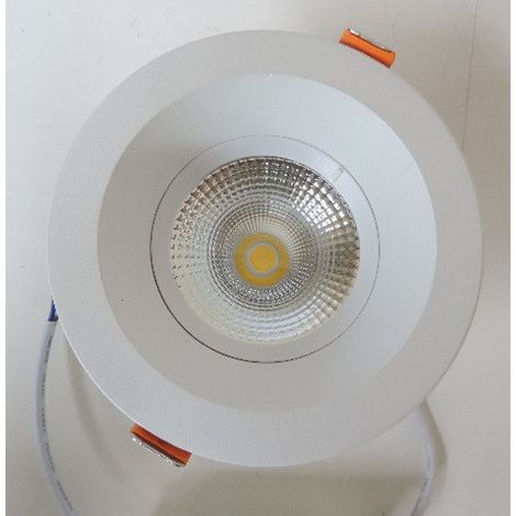 Plafonnier encastré LED 15W Ø 118mm COB blanc naturel 4000K 1150lm avec driver 230V downlight 60° IP40 DOLUX 4