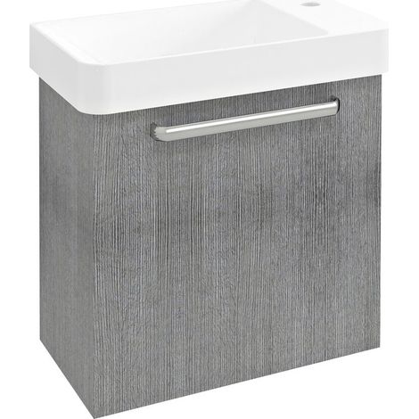 LATUS VIII Meuble sous-vasque 51x50x28cm, chêne argenté