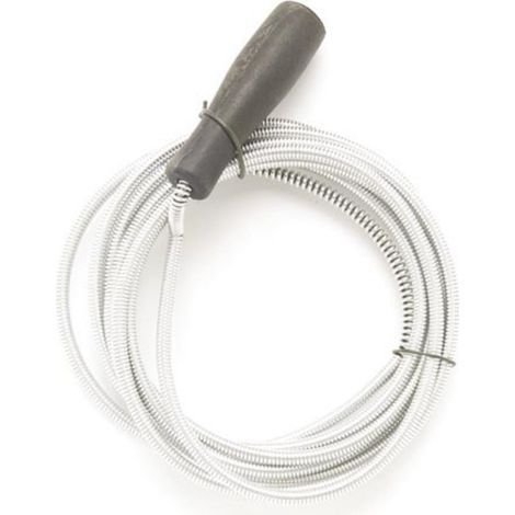 Toolland Rohrreinigungsspirale 3 m 7 mm, Abflussspirale Rohrreiniger für Küche Bad Dusche und Wanne, flexible Rohrspirale mit Handgriff, für WC Waschbecken und Leitung, ohne Chemikalien (1/4)