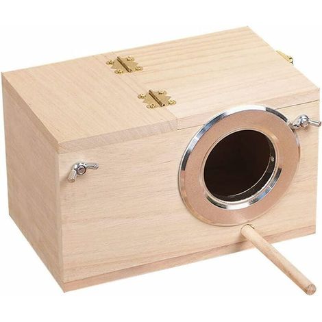 Jaula de madera para pájaros, periquitos, cacatúas. (1/5)