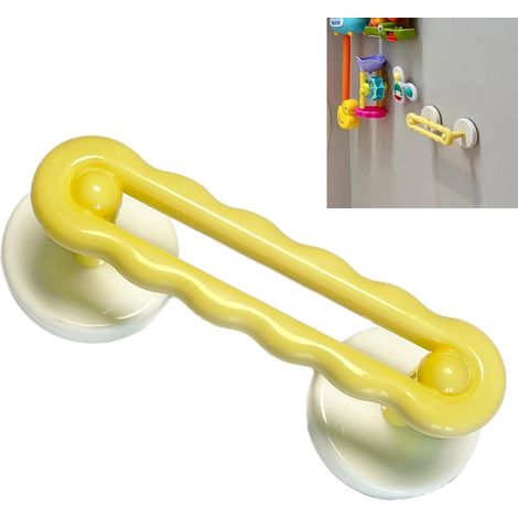 Poignée Ventouse Sécurité Poignéer Douche Jaune pâle Barres D'appui de Douche Forte Convient Pour la Salle Bain Table Nuit les Toilettes et Autres Lieux Avec Plusieurs Scènes (1/5)