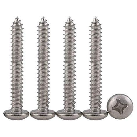 M5 Domed Head Screws M5 X 30 Placo Screw 304 Stainless Steel Deck Wood Cross Head Full Thread Fixings (1/4)