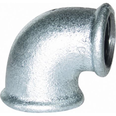 Winkelstück 90° verzinkt, 66x76, weiblich