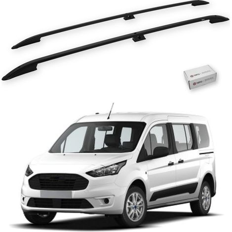 TURTLE kompatibel mit Ford Connect 2013-2021 / Kurze Version Dachreling Crown Schwarz (1/5)