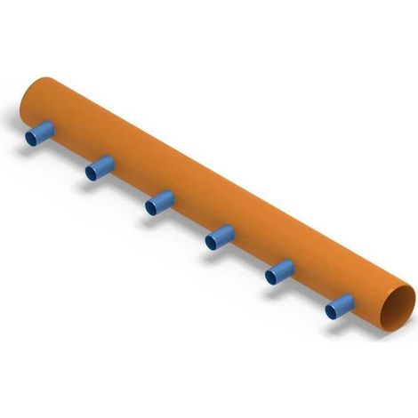 Distributeur thermique AWADUKT DN 630 BL 6 m, 6 raccords DN 200, centré