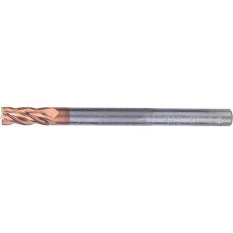 Fraises en carbure de tungstène 4 dents 4mm, revêtement nano pour usinage CNC précis (lot de 5) (1/3)