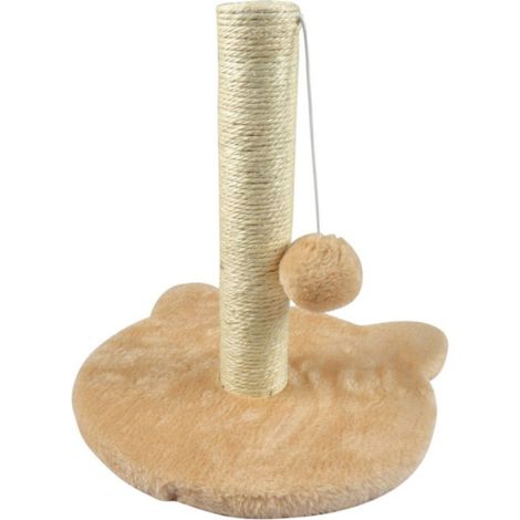 Arbre à Chat avec Socle "Tête" 33cm Écru (1/4)