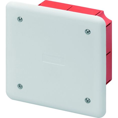 Scatola di derivazione da incasso con coperchio e viti 92x92x45 Gewiss 48001
