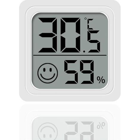1pc hygromètre maison chambre de bébé sec et humide refroidissement et chauffage thermomètre voiture température et humidité Simple Mini hygromètre électronique (1/5)