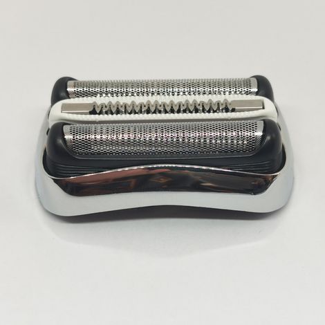Ersatzkopf (1 Stück), mit Gitter und Klingen, kompatibel mit Braun Series 3, silber. (1/5)