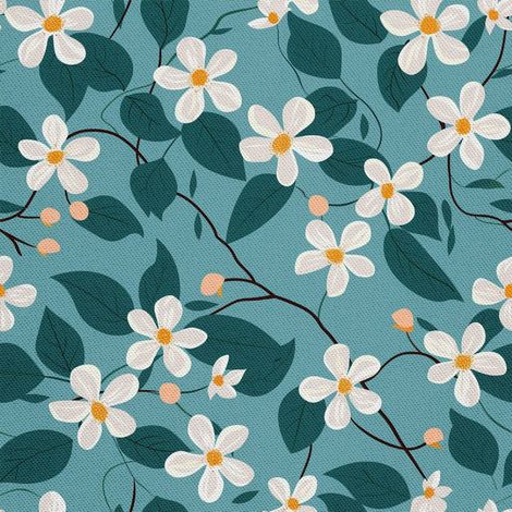 Tela decorativa para exteriores Oxford - Motivo primaveral I DX7507 (1/5)
