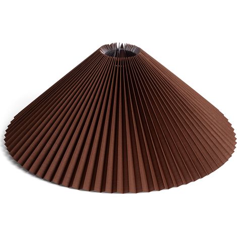 Ledkia – Abat-jour en tissu marron foncé 210 mm x Ø475 mm – Design élégant pour lampes – Diffusion harmonieuse de la lumière