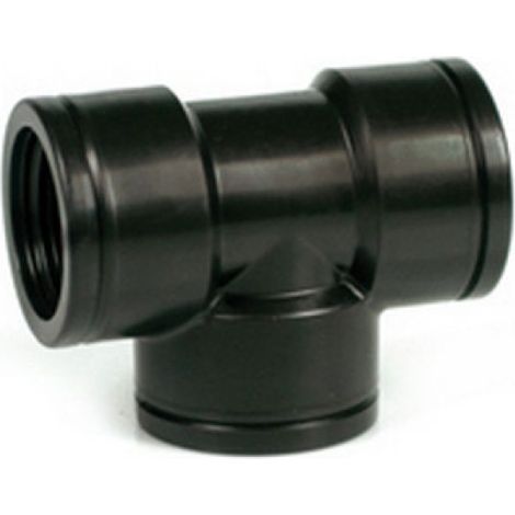TEE A 90°CON FILETTO FEMMINA 1&quot x 1&quot x 1&quot