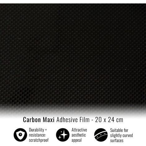 Pellicola Adesiva per Wrapping Carbon Maxi - Dimensione: 20 X 24 CM