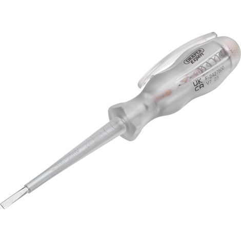 Draper 14057 Draper Expert VDE Mains Tester Screwdriver, 105-250V AC, 140mm (1/2)