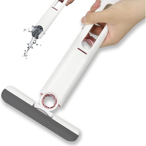 MINI MOP ALLES REINIGEN - VENTEO - Schwamm für Bad, Küche, Büro, Wohnzimmer, Auto - Integrierter Griff - Kompakt und tragbar - Weiß