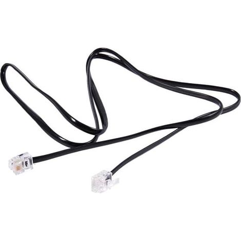 Câble RJ11 6P4C, cordon téléphonique, modem ADSL, 1, 2, 3, 5, 10 mètres (1/5)