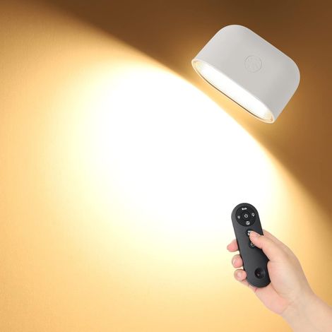 Applique murale rechargeable led rgb tactile rotation 360° circulaire (1/5)