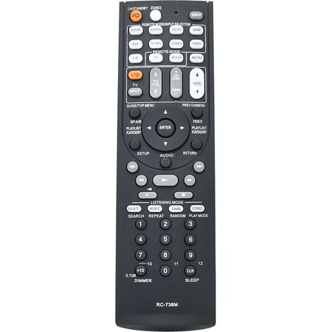 Mando a distancia de repuesto RC-762M para receptores AV ONKYO AVX-280 AVX-290 HT-R280 HT-R290 HT-R380 HT-R390 HT-R538 HT-RC230 HT-S3300 (1/3)