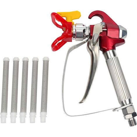 Beijiyi – Pistolet à peinture airless haute pression 248 bars – Moteur ergonomique – Aiguille céramique – Filtre anti-colmatage – Pour structures métalliques - XS-818