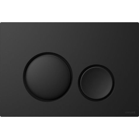 Cersanit Luna Botón de descarga negro mate plástico (1/2)