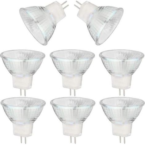 Ampoule halogène MR11 - 20W - GU4 - Blanc chaud - Paquet de 8 (1/4)